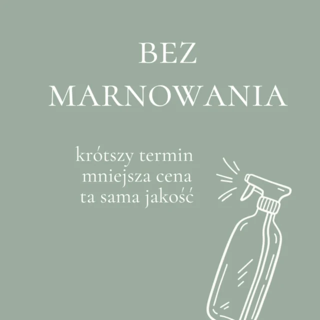 Zdarza się, że zostaje nam kilka sztuk jakiegoś produktu. Albo że coś ma krótszy termin i wiemy, że warto to wykorzystać wcześniej. To nie są rzeczy do wyrzucenia – nadal są w porządku, tylko mają mniej czasu na półce.  Dlatego stworzyliśmy kategorię „Bez marnowania”. Można tam znaleźć produkty w niższej cenie – nie dlatego, że coś z nimi nie tak, tylko dlatego, że szkoda, żeby się zmarnowały.  Link w bio - zaglądajcie regularnie  #prosterzeczy #zerowastepolska
#lesswaste #kupujodpowiedzialnie #bezmarnowania